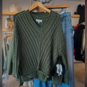 NWT Michael Stars Murphy V neck sweater